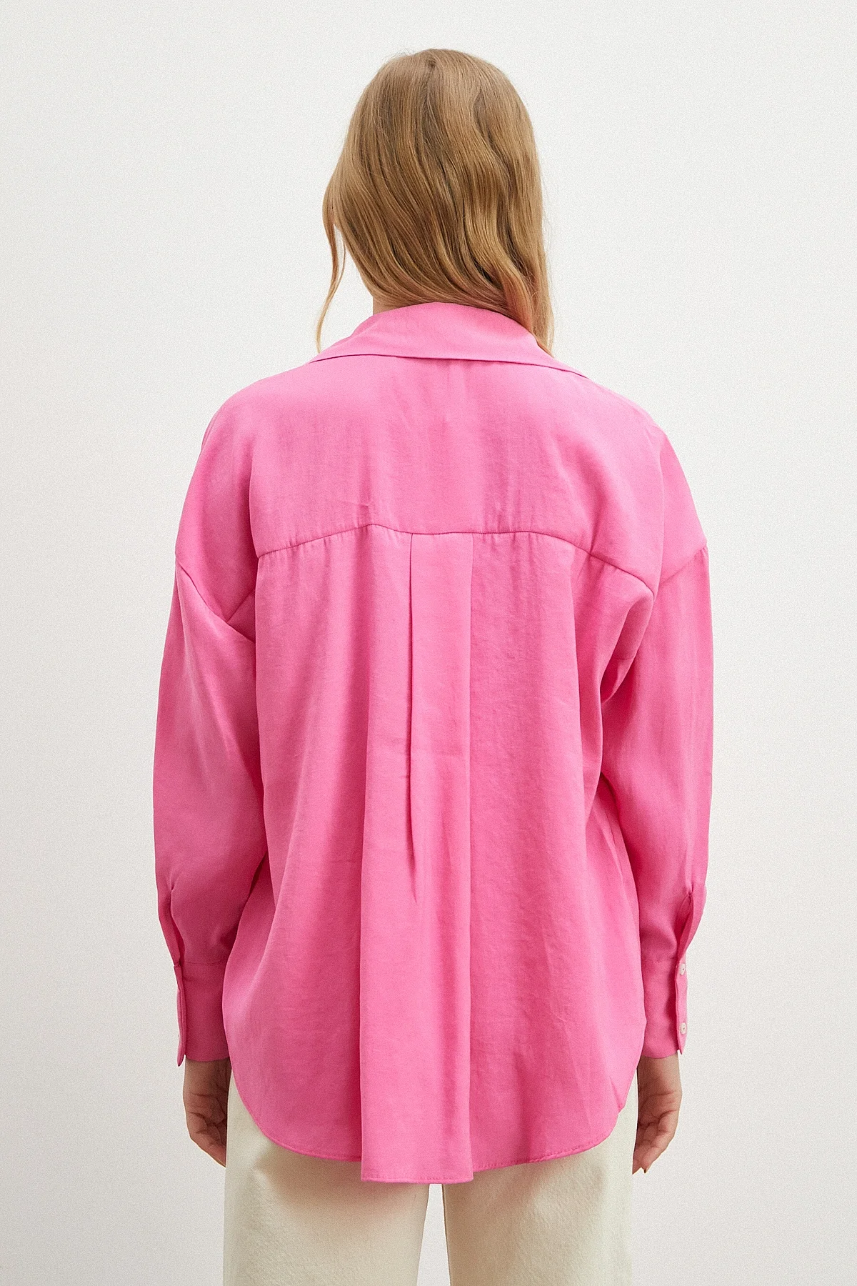 Basic Modal Gömlek - Pembe