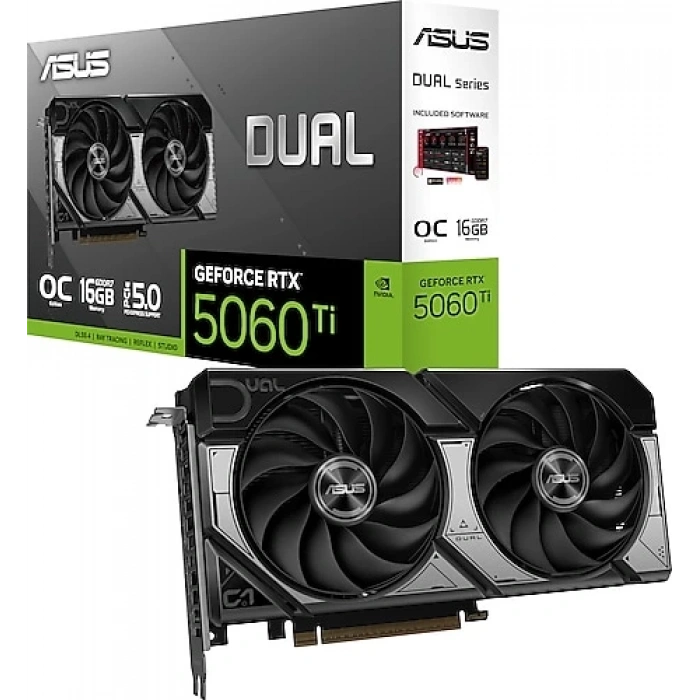 Asus RTX 5060 TI Dual OC Edition DUAL-RTX5060TI-O16G 128 Bit GDDR7 16 GB Ekran Kartı