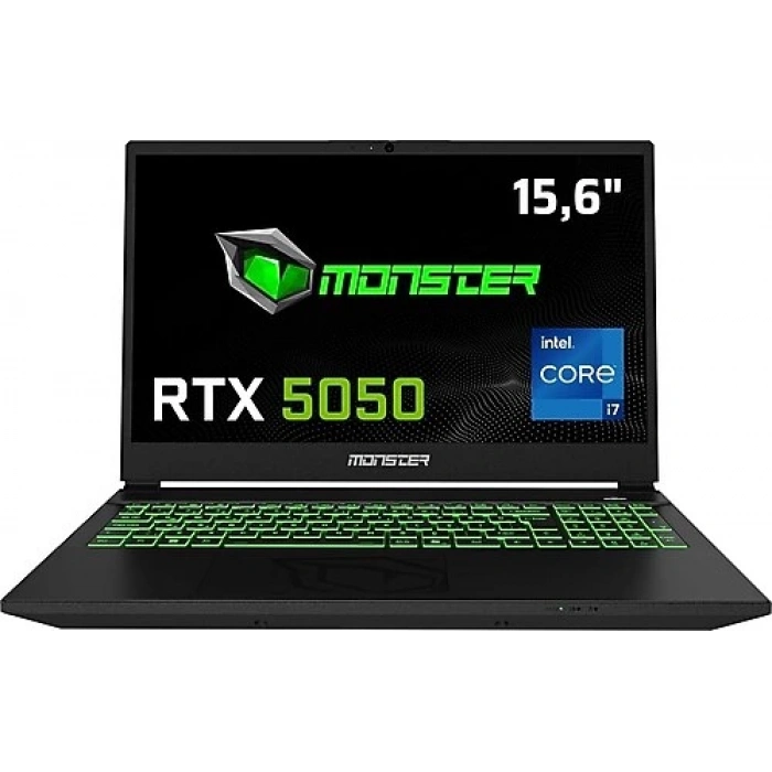 Monster Abra A5 V22.1.6 i7-13620H 8 GB 500 GB SSD RTX5050 15.6 FreeDos Full HD Gaming Laptop