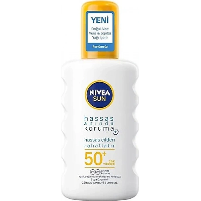 Nivea Hassas Koruma 200 ml 50 Faktör Güneş Spreyi