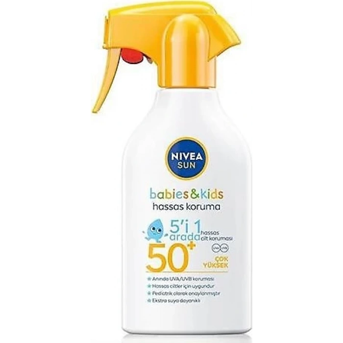 Nivea Sun Bebek ve Çocuk 270 ml 50 Faktör Güneş Spreyi