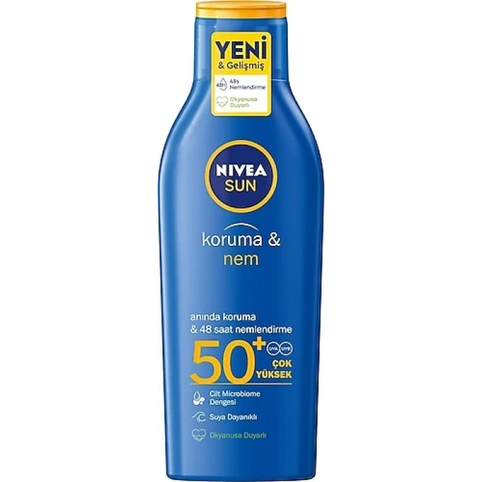 Nivea Sun Koruma & Nem 200 ml 50 Faktör Güneş Losyonu
