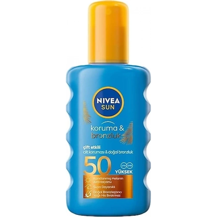Nivea Sun Koruma ve Bronzluk 200 ml 50 Faktör Bronzlaştırıcı Krem
