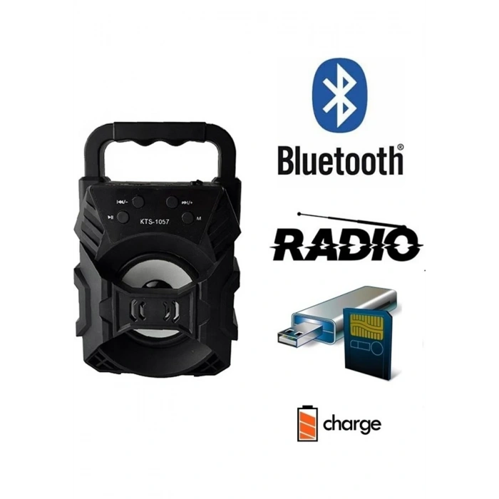 Polygold KTX-1057 Işıklı Ses Bombası Bluetooth Hoparlör