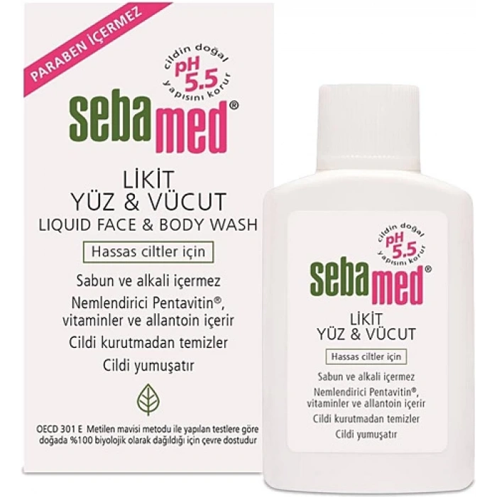 Sebamed Likit 20 ml Yüz ve Vücut Temizleme Jeli