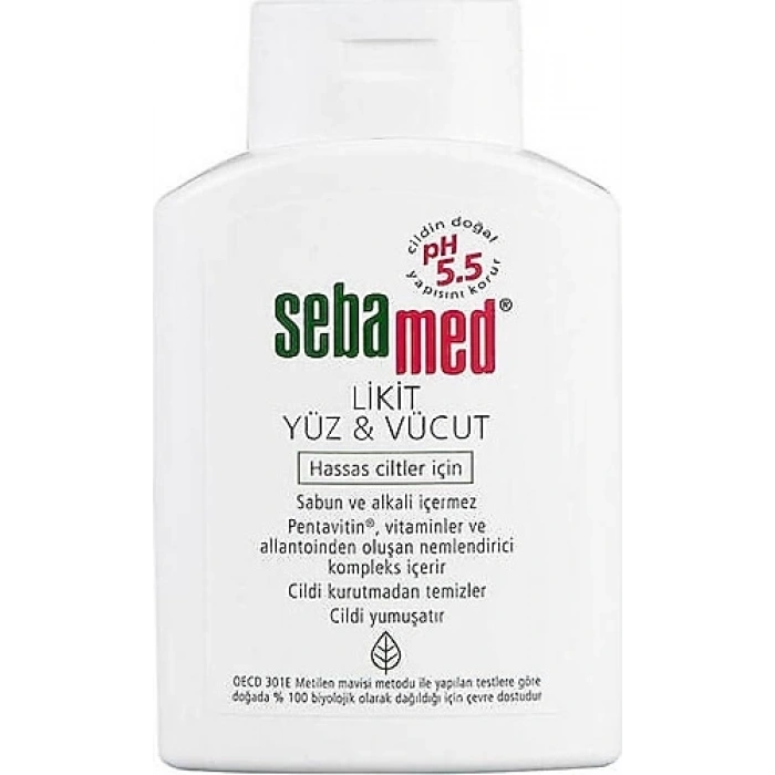 Sebamed Likit 200 ml Yüz ve Vücut Temizleme Jeli