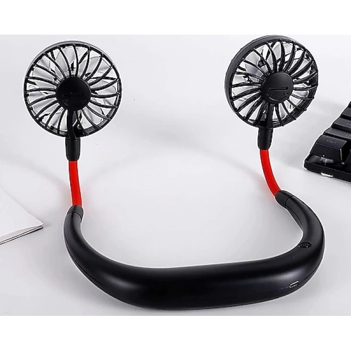 Torima F-04 Siyah Şarjlı boyun Vantilatörü