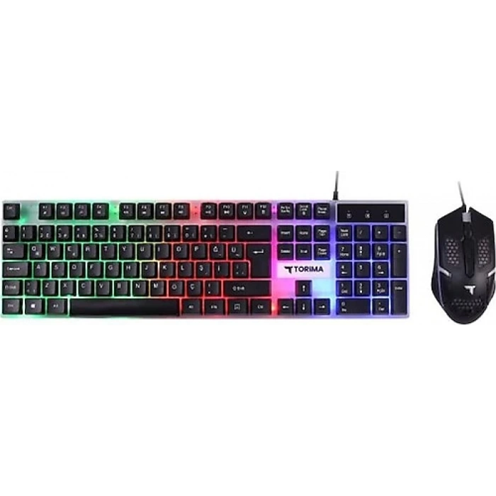 Torima TMK-03 RGB Kablolu Oyuncu Klavye Mouse Seti