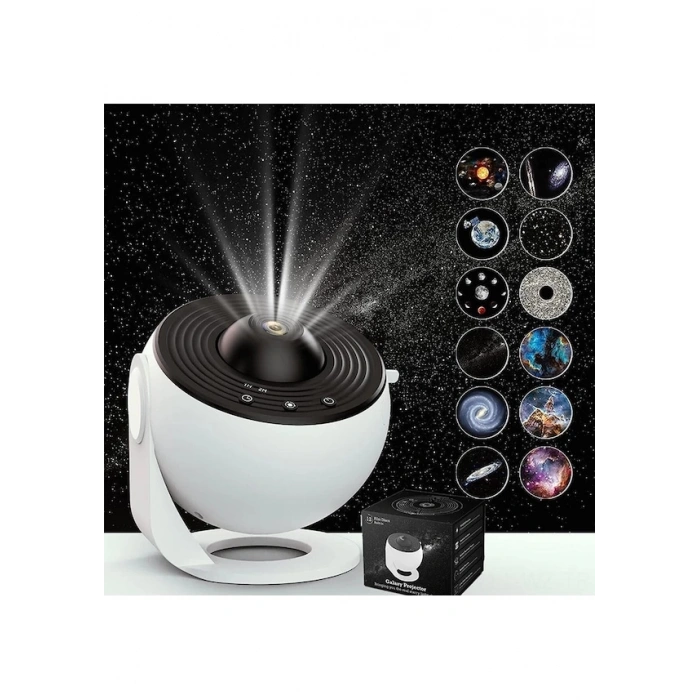 Wezone Gece Gökyüzü Projeksiyon Lambası - 12 Hd Film, Taşınabilir Ve Kullanımı Kolay, Ev Ve Yaşam