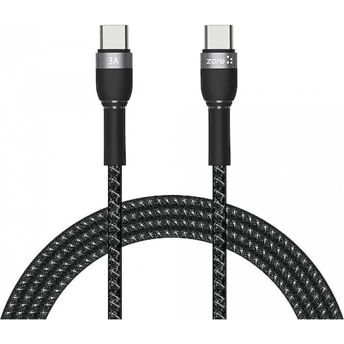 Zore Shira Serisi 2 m Type-C to Type-C Hızlı Şarj Kablosu