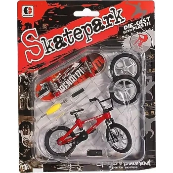 Parmak Kaykay ve Bisiklet Oyun Seti Aksesuarlı