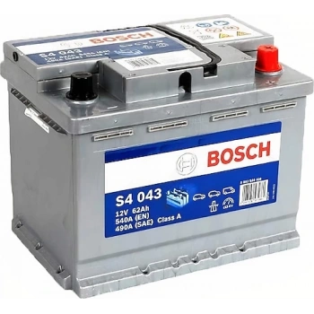 Bosch S4 043 Silver 12 V 62 Ah 540 CCA Akü