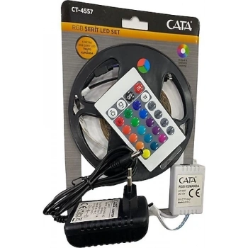 Cata CT-4557 Rgb 5 mt Kumandalı Şerit Led Seti