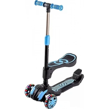 Cool Wheels Combo Mavi Oturaklı Işıklı 3 Tekerlekli Çocuk Scooter