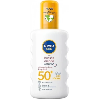 Nivea Güneş Alerjisine Karşı Koruma 200 ml 50 Faktör Güneş Spreyi