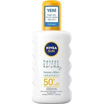 Nivea Hassas Koruma 200 ml 50 Faktör Güneş Spreyi