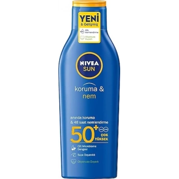 Nivea Sun Koruma & Nem 200 ml 50 Faktör Güneş Losyonu