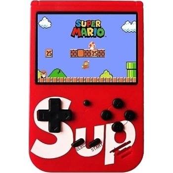 SUP Taşınabilir Video Oyun Konsolu 3 400 Oyunlu Mini Atari Gameboy Kırmızı