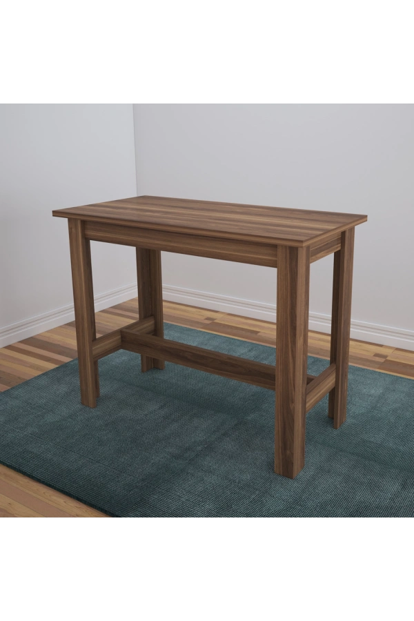 Pasific Home Barra Bar Masası Yüksek Yemek Masası, Ceviz, 120x60