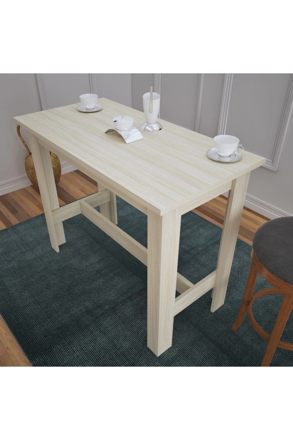 Pasific Home Barra Bar Masası Yüksek Yemek Masası, Meşe, 120x60