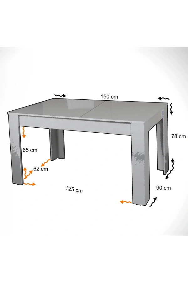 Pasific Home Bois Açılır Yemek Masası, Koyu Meşe