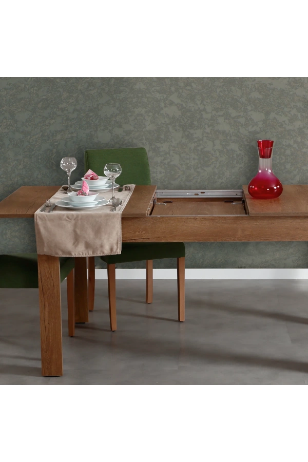 Pasific Home Bois Açılır Yemek Masası, Koyu Meşe