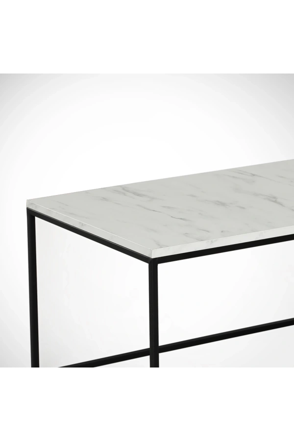 Pasific Home Cosco Dikdörtgen Orta Sehpa ,Beyaz Mermer