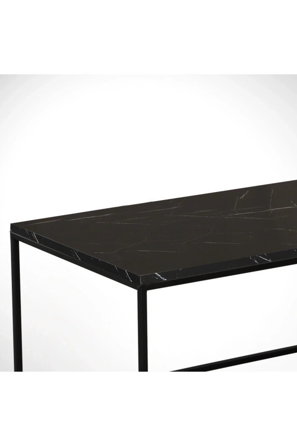 Pasific Home Cosco Dikdörtgen Orta Sehpa ,Siyah Mermer