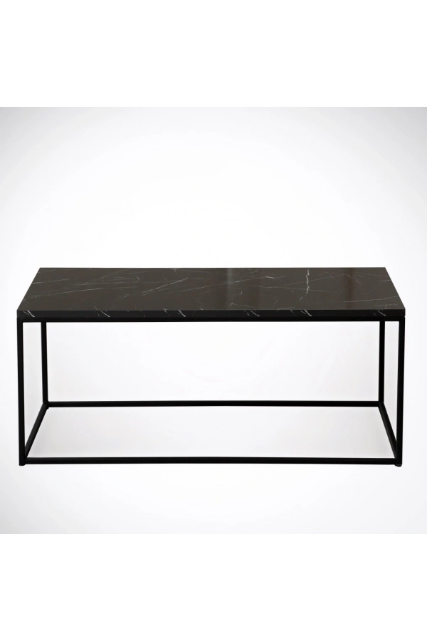Pasific Home Cosco Dikdörtgen Orta Sehpa ,Siyah Mermer