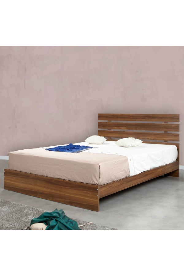 Pasific Home Huga Çift Kişilik 150 X 200 Başlıklı Karyola, Ceviz