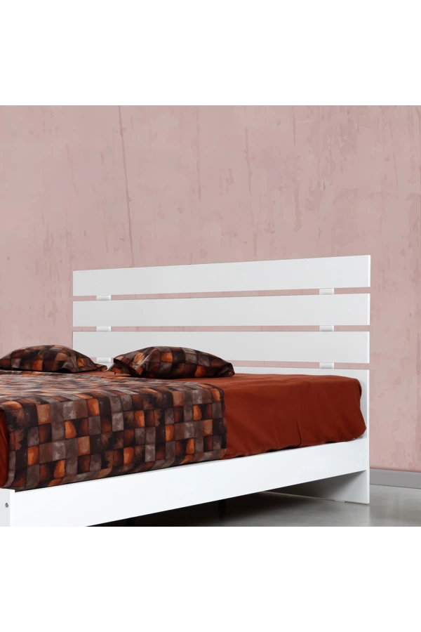 Pasific Home Huga Çift Kişilik Karyola, Beyaz, 140X190