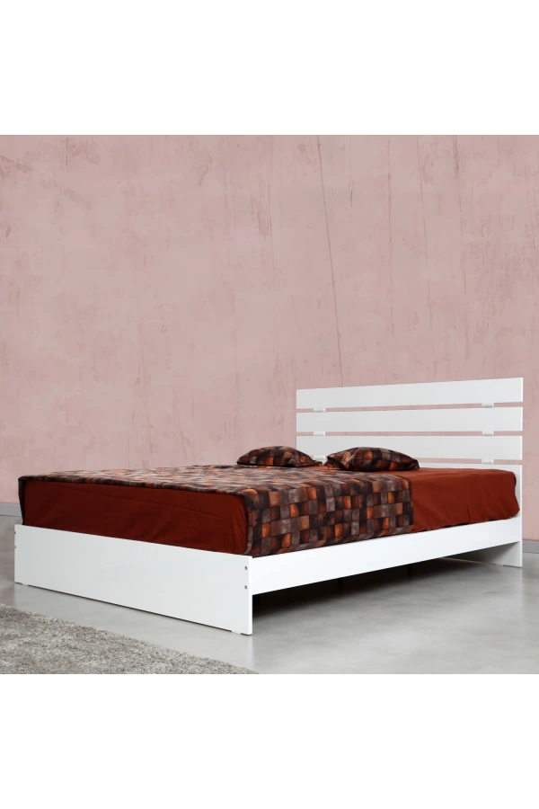 Pasific Home Huga Çift Kişilik Karyola, Beyaz, 150X200