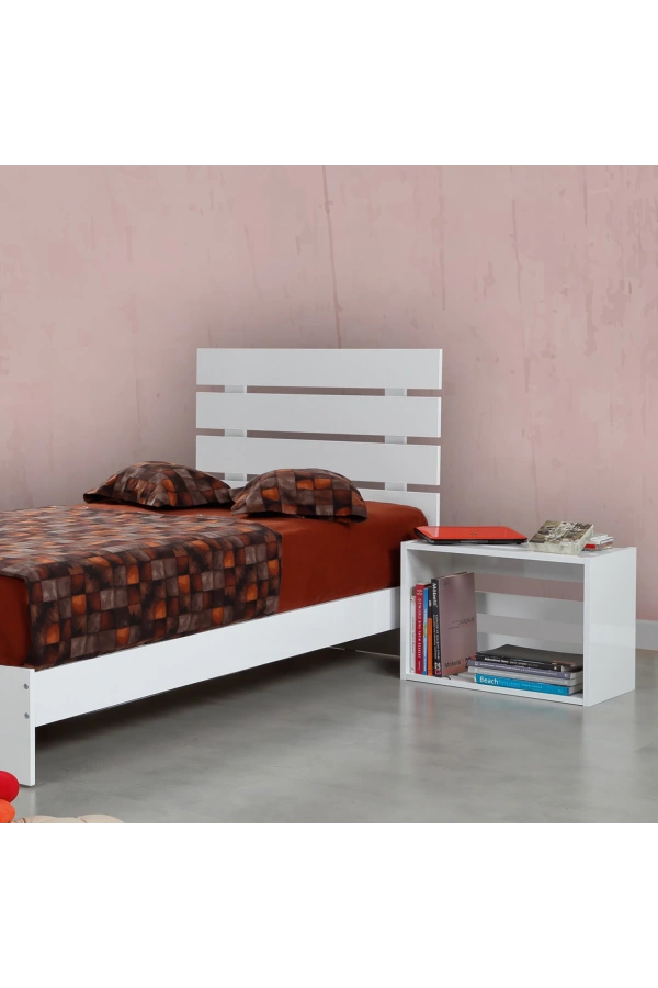 Pasific Home Huga Tek Kişilik Karyola, Beyaz, 120X200