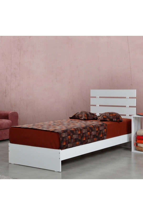 Pasific Home Huga Tek Kişilik Karyola, Beyaz, 90X200