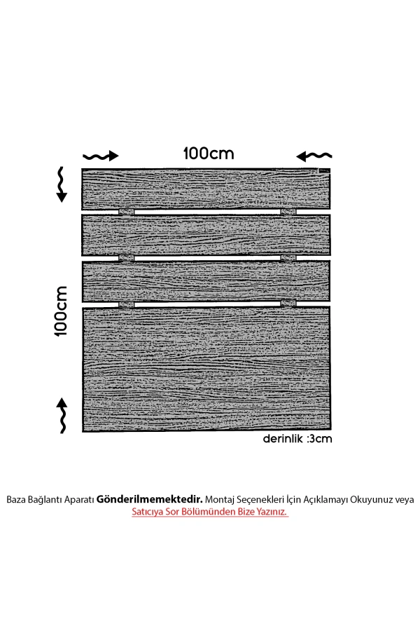 Pasific Home Huga Tek Kişilik Yatak Başlığı 100lk, Ceviz, 100 cm Baza Başlık