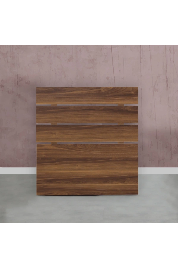 Pasific Home Huga Tek Kişilik Yatak Başlığı 120lk, Ceviz, 120 cm Baza Başlık