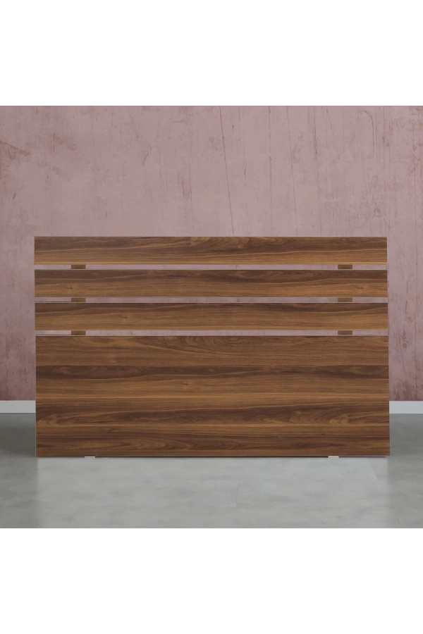 Pasific Home Huga Çift Kişilik Yatak Başlığı 150lk, Ceviz, 150 cm Baza Başlık