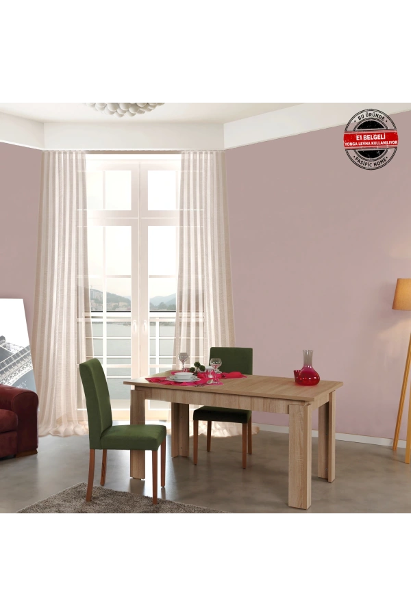 Pasific Home Huqqa Yemek Masası Açılır ,Meşe