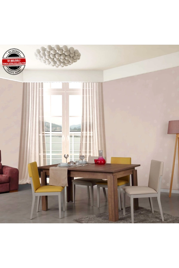 Pasific Home Huqqa Yemek Masası Açılır ,Koyu Meşe