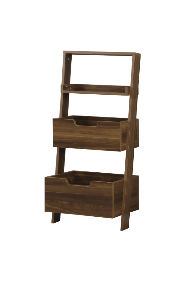 Pasific Home Low Çok Amaçlı Dekoratif Kitaplık ,Ceviz, Montessori Dolap