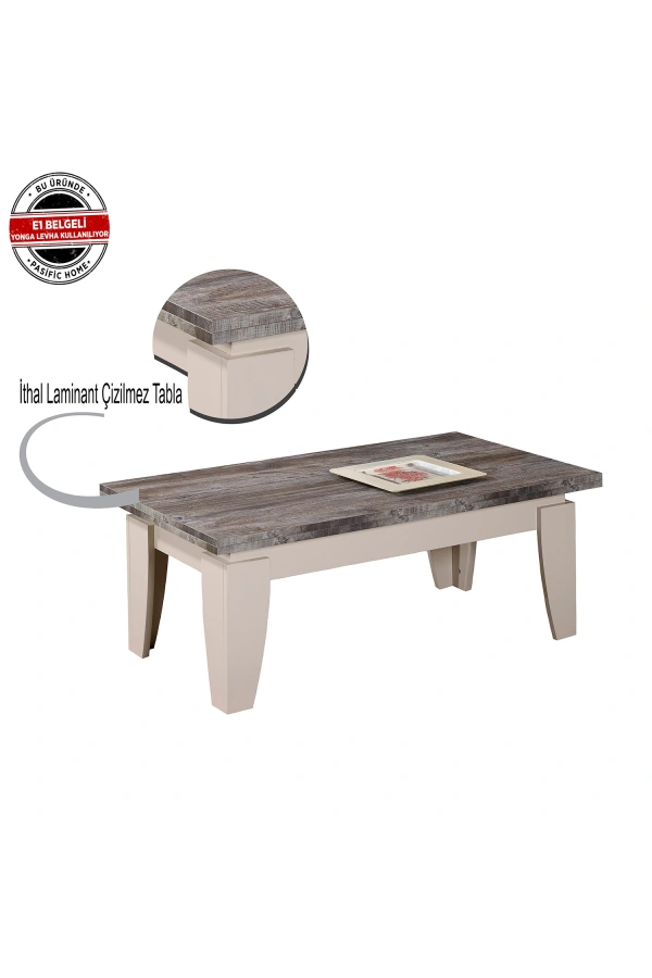 Pasific Home Lusso Orta Sehpa, Beyaz Çam