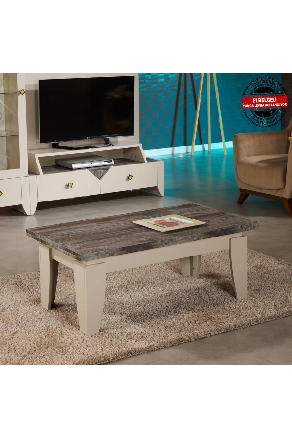 Pasific Home Lusso Orta Sehpa, Beyaz Çam