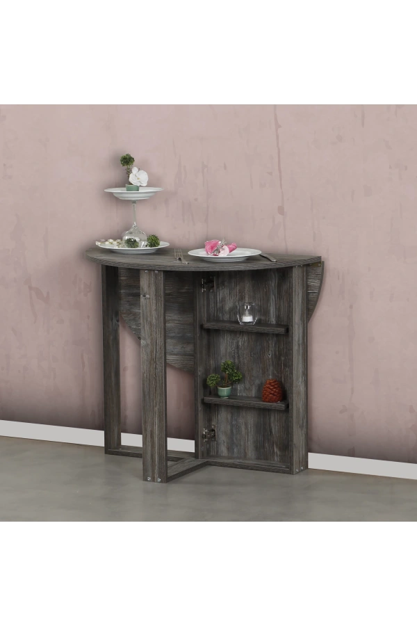 Pasific Home Middle Pratik Katlanır Masa, Beyaz Çam