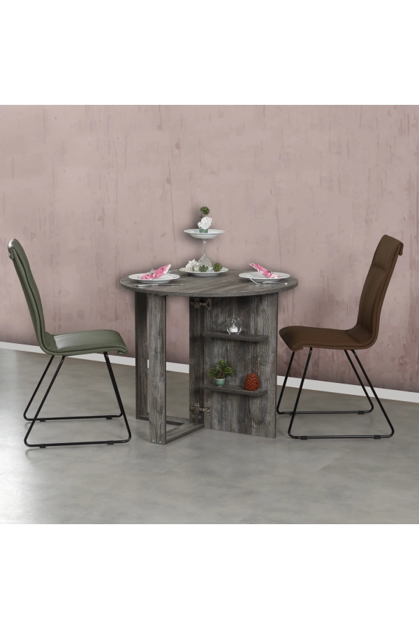 Pasific Home Middle Pratik Katlanır Masa, Beyaz Çam