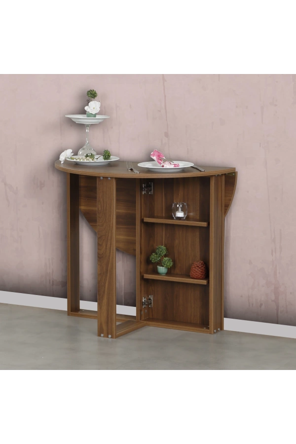 Pasific Home Middle Pratik Katlanır Masa, Ceviz