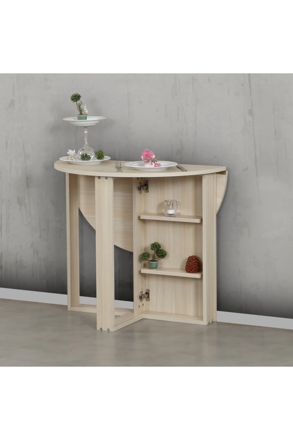 Pasific Home Middle Pratik Katlanır Masa, Meşe