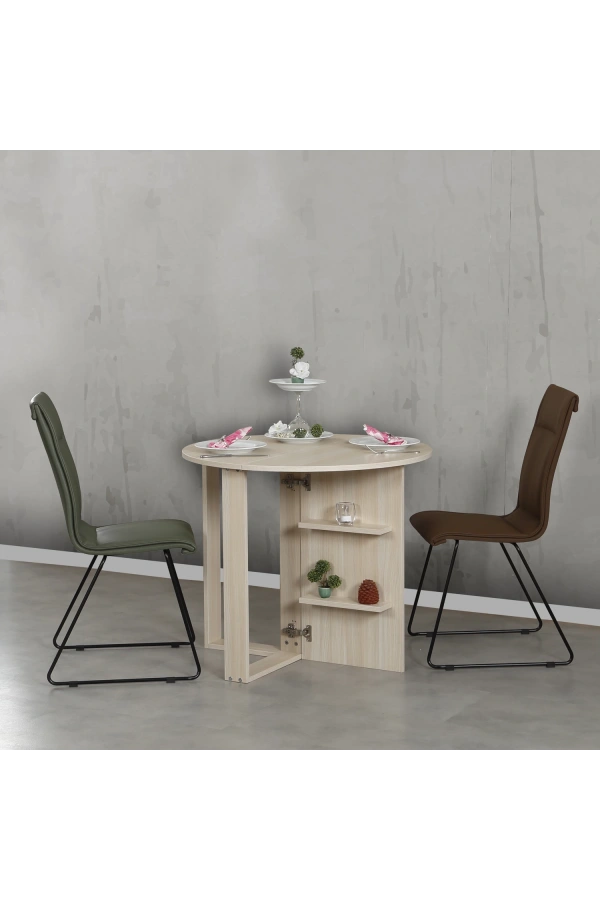 Pasific Home Middle Pratik Katlanır Masa, Meşe