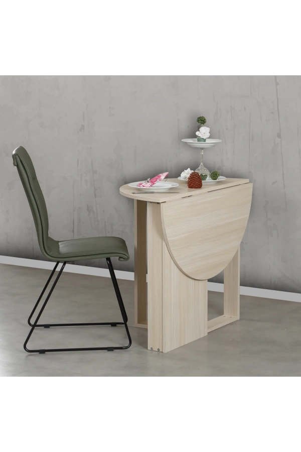 Pasific Home Middle Pratik Katlanır Masa, Meşe