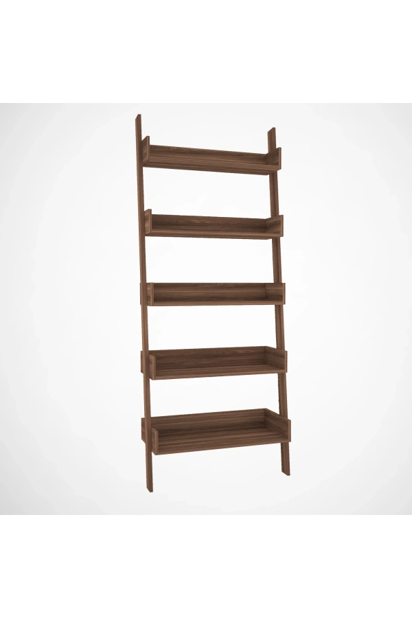 Pasific Home Only Merdiven Kitaplık , 5 Raflı, Ceviz