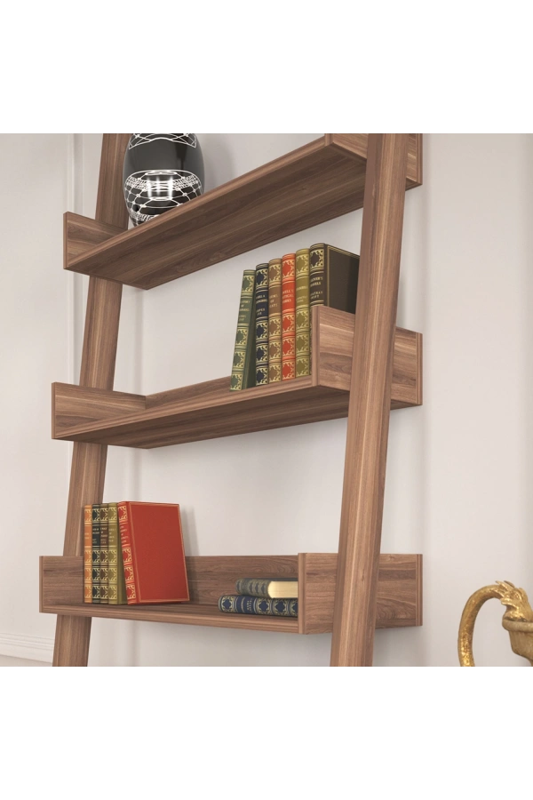 Pasific Home Only Merdiven Kitaplık , 5 Raflı, Ceviz